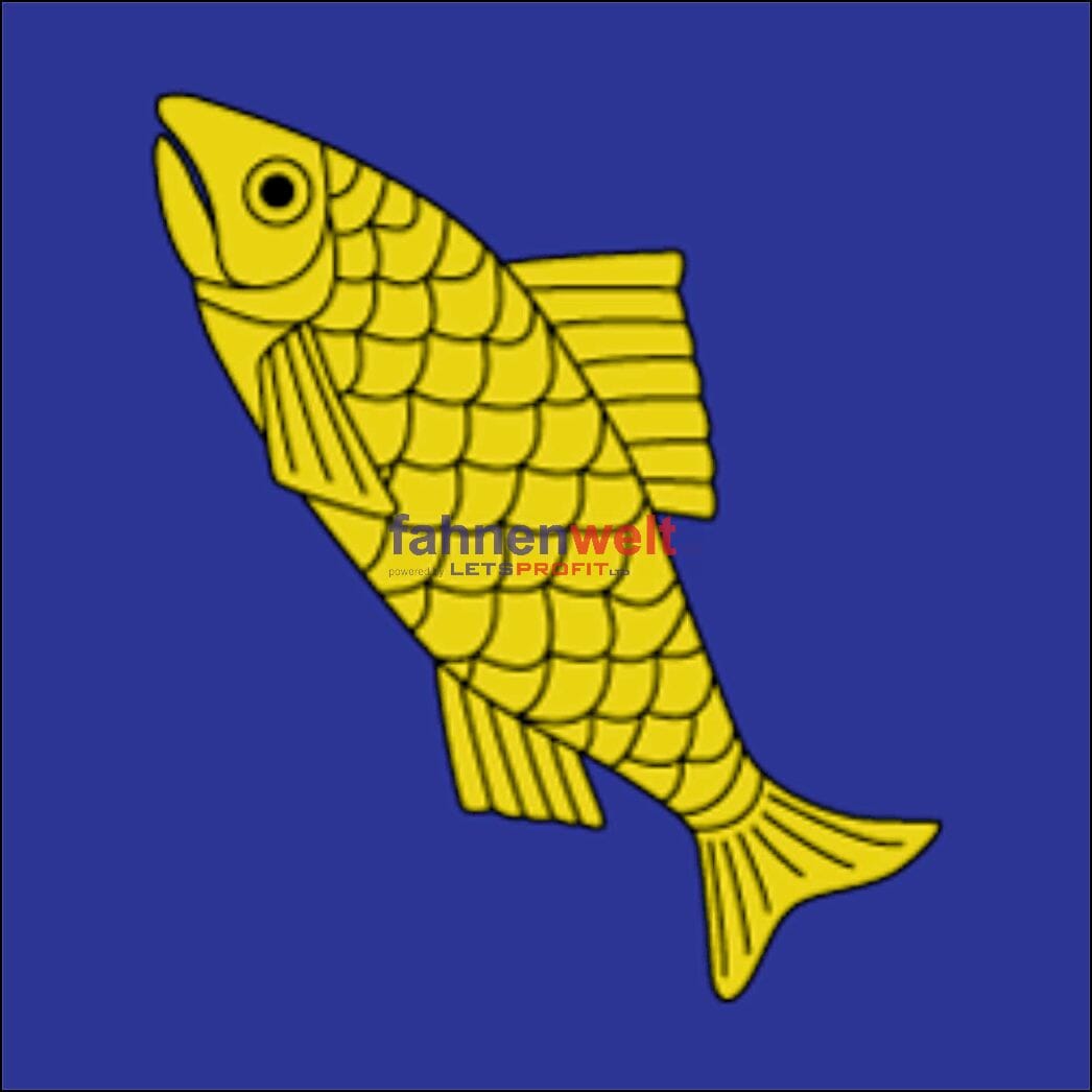 Fahne Gemeinde 8370 Wiezikon Ehemalige Gemeinde (TG) | 30 x 30 cm und Gr&ouml;sser - Bild 1