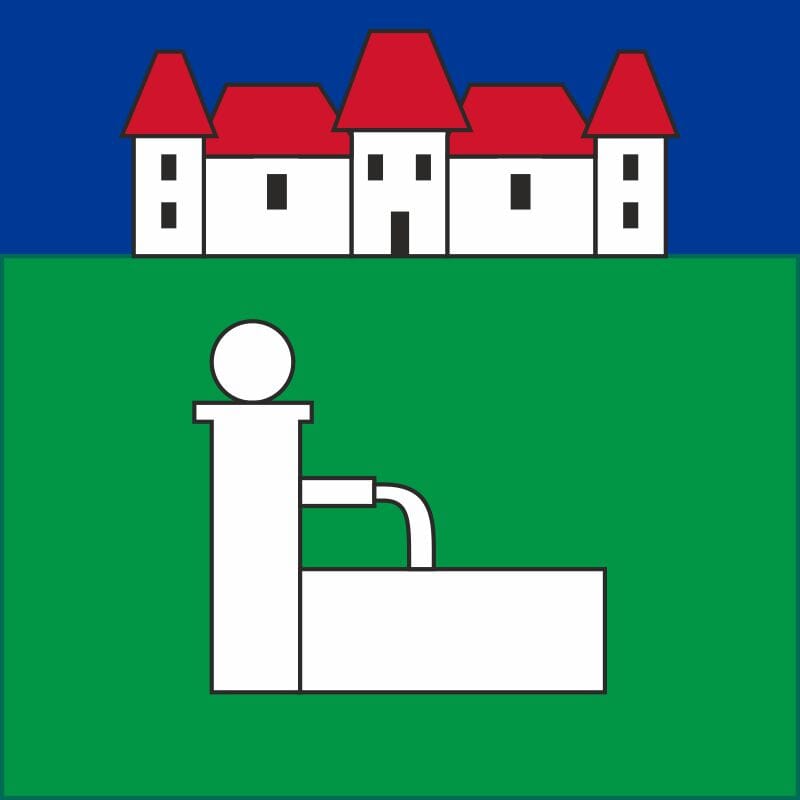 Fahne Gemeinde 4532 Feldbrunnen-St. Niklaus (SO) | 30 x 30 cm und Gr&ouml;sser - Bild 1