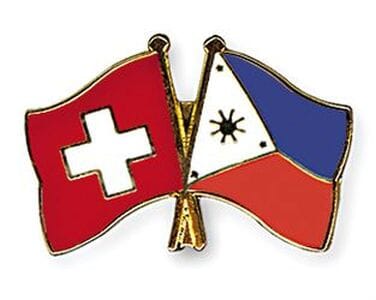 Freundschaftspin Schweiz-Philippinen | Gr&ouml;sse ca. 22mm - Bild 1