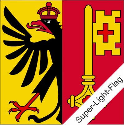 Fahne Genf (GE) gedruckt | 200 x 200 cm - Bild 1