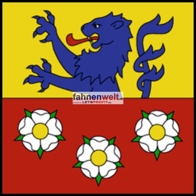Fahne Gemeinde 1782 La Corbaz Ehemalige Gemeinde (FR) | 30 x 30 cm und Gr&ouml;sser - Bild 1