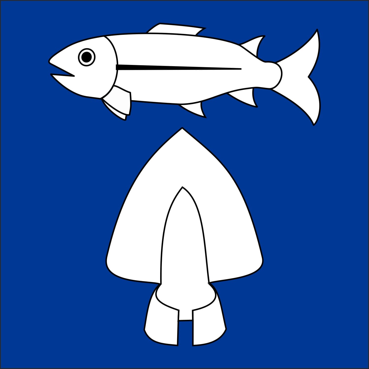 Fahne Gemeinde 2576 L&uuml;scherz (BE) | 30 x 30 cm und Gr&ouml;sser - Bild 1