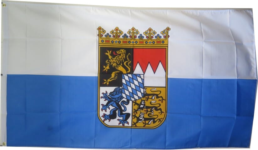 Bayern Freistaat Fahne gedruckt | 90 x 150 cm - Bild 1