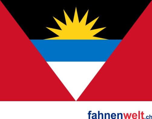 L&auml;nderfahne Antigua und Barbuda | Multi-Flag | ca. 90 x 150 cm - Bild 1
