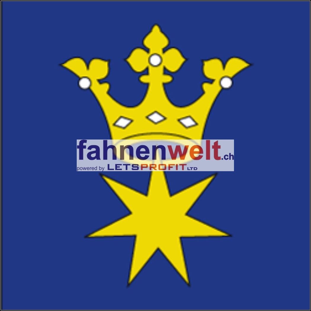 Fahne Gemeinde 7418 Tumegl/Tomils Ehemalige Gemeinde (GR) | 30 x 30 cm und Gr&ouml;sser - Bild 1