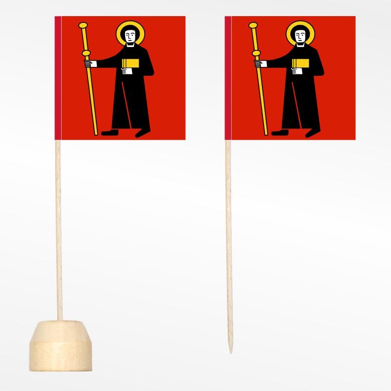 Mini- / Tischf&auml;hnchen Glarus Pack &agrave; 10 St&uuml;ck | 55 x 55 mm - Bild 1