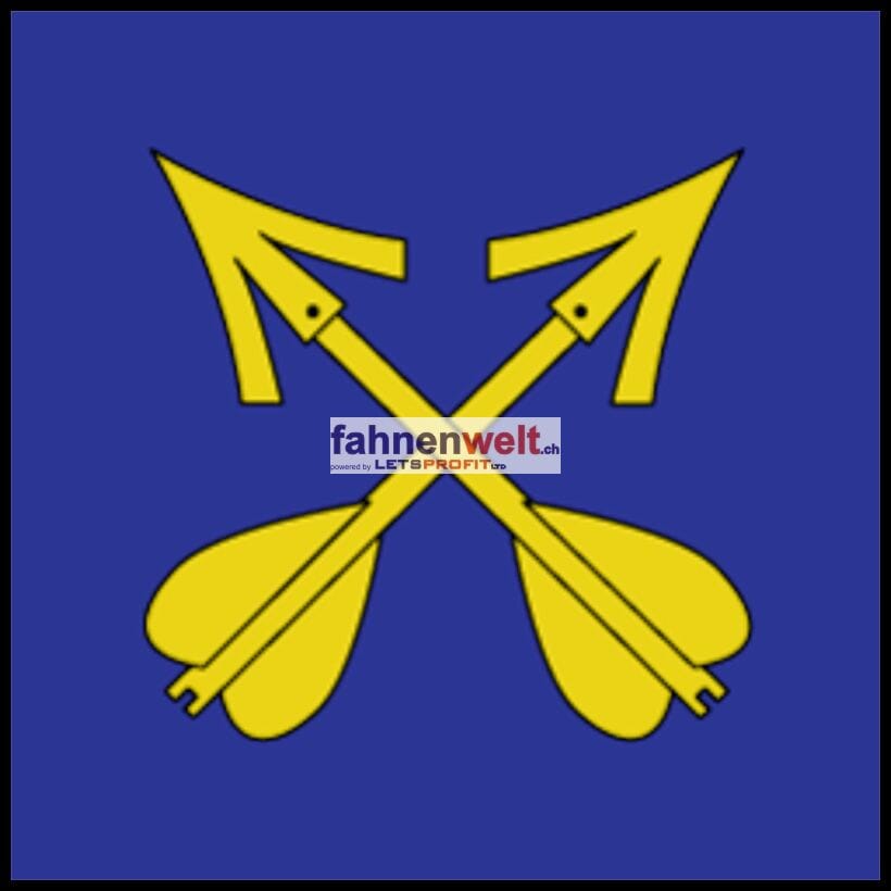 Fahne Gemeinde 1724 Essert Ehemalige Gemeinde (FR) | 30 x 30 cm und Gr&ouml;sser - Bild 1