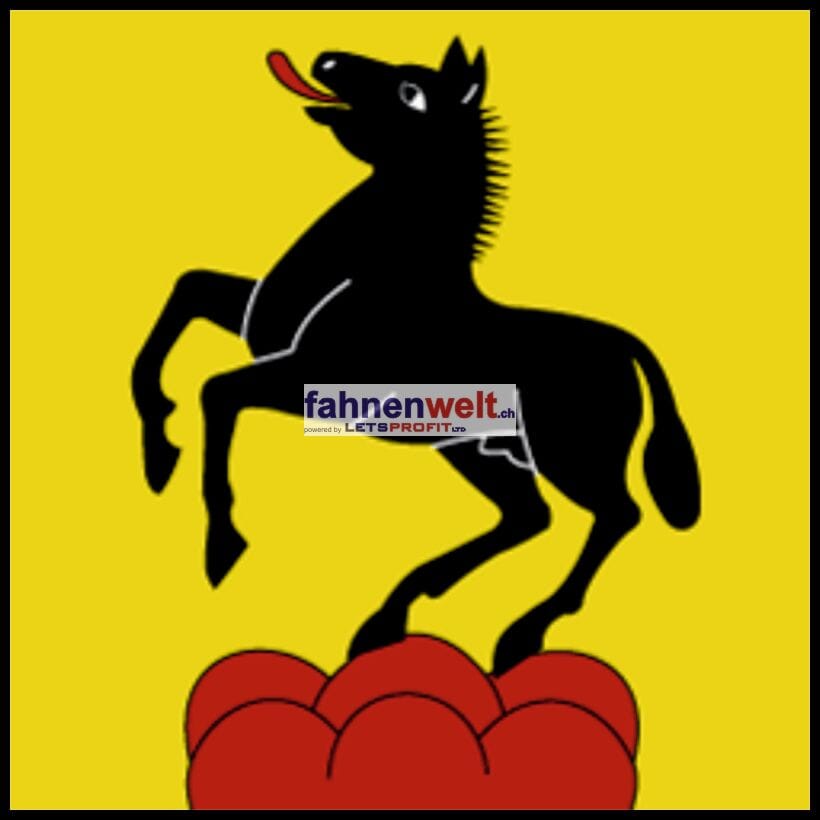 Fahne Gemeinde 2345 La Chaux-des-Breuleux (JU) | 30 x 30 cm und Gr&ouml;sser - Bild 1