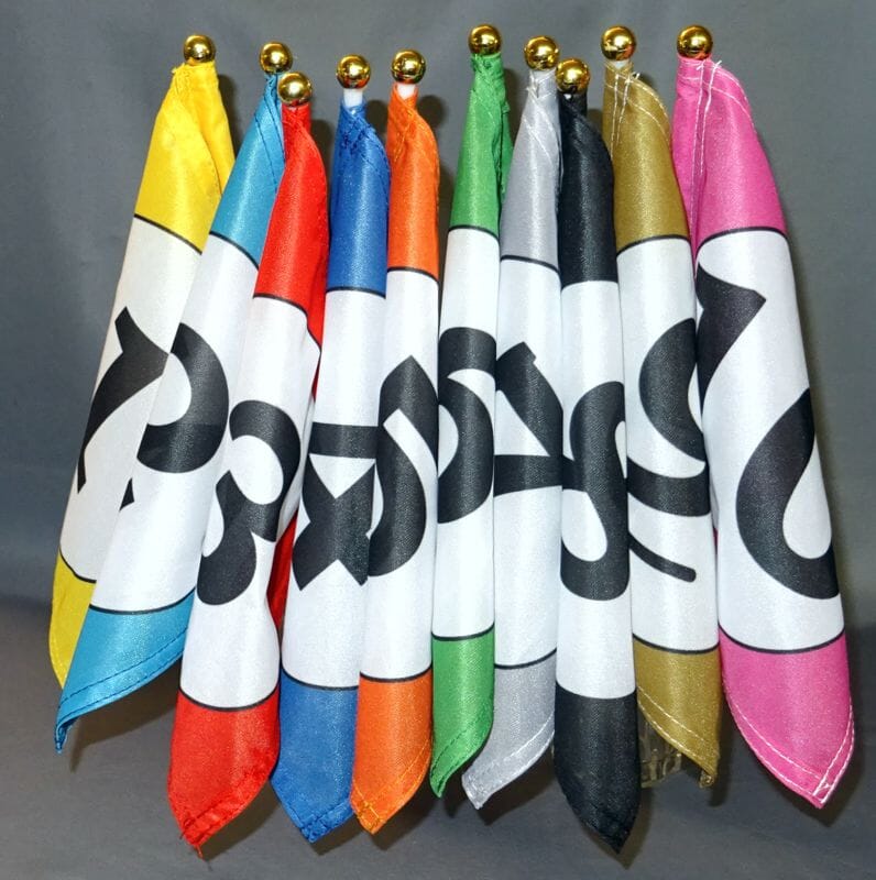 Fahne am Stab Nr. *4* | 30 x 45 cm | Stoff - Bild 4