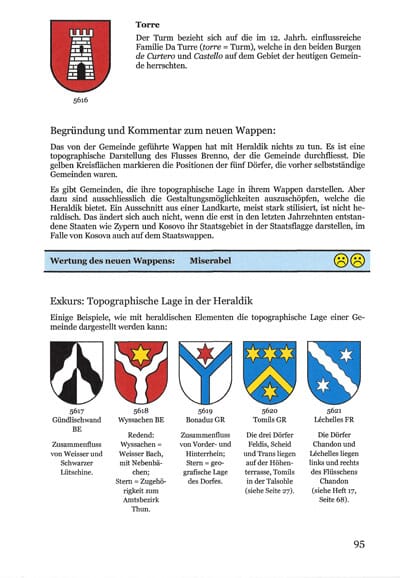 Schweizer Wappen und Fahnen Heft 18 | Gemeindefusionen in den Kantonen GR, JU, NE, SG, SOund TI - Bild 3