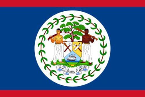 Belize gedruckt im Querformat | 90 x 150 cm - Bild 1