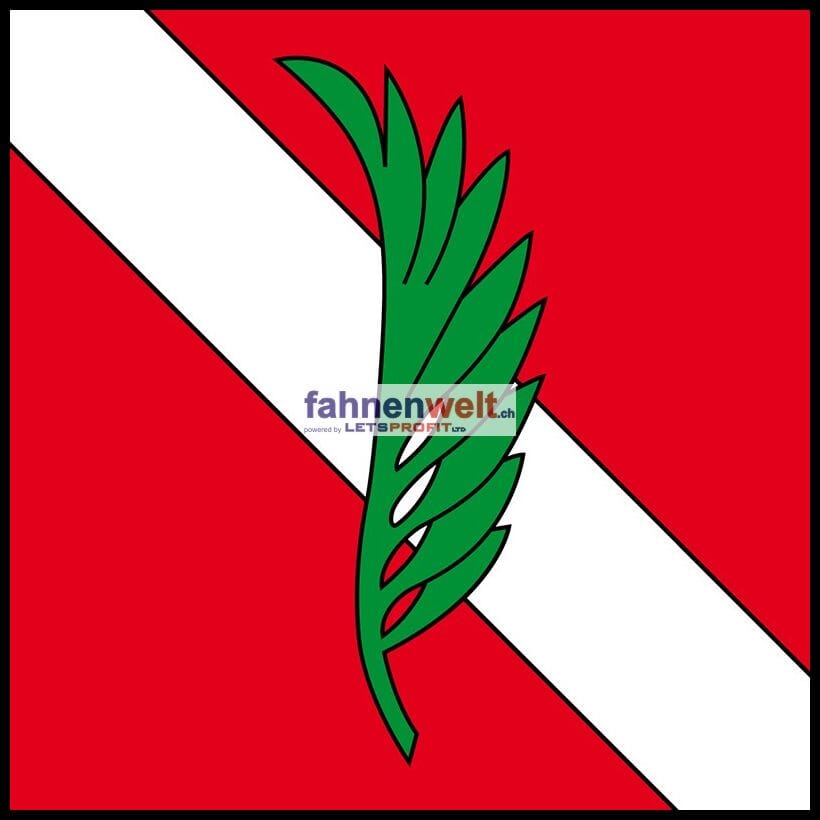 Fahne Gemeinde 1730 Hauteville (FR) | 30 x 30 cm und Gr&ouml;sser - Bild 1