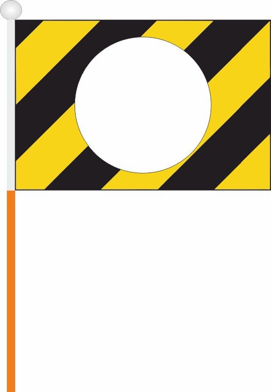 Fahne am Stab ohne Nummer | 30 x 45 cm gross | Stoff - Bild 1