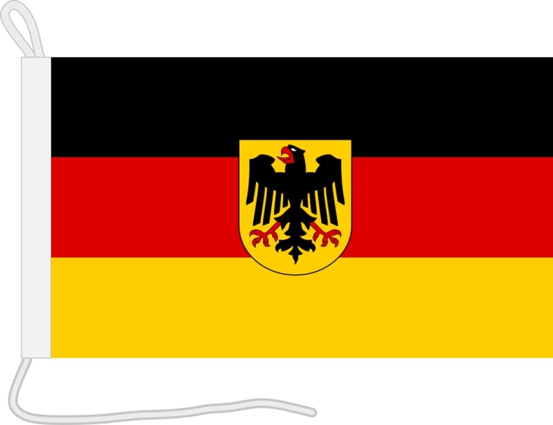 Bootsfahne Deutschland mit Adler | 30 x 45 cm - Bild 1