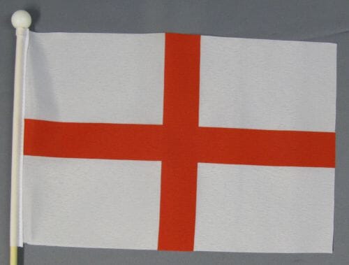 England Tisch-Fahne aus Stoff mit Holzsockel | 22.5 x 15 cm - Bild 2