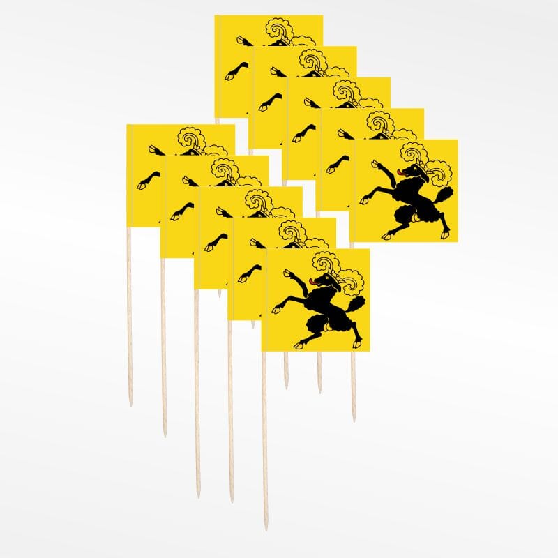 Mini- / Tischf&auml;hnchen Schaffhausen Pack &agrave; 10 St&uuml;ck | 55 x 55 mm - Bild 2