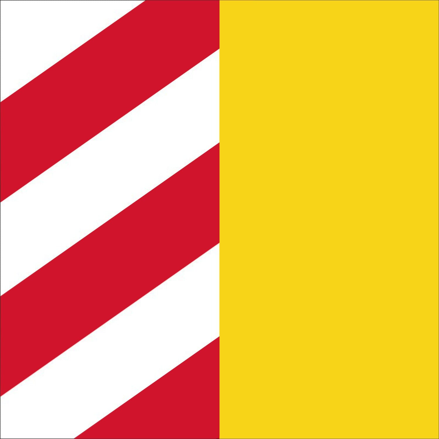 Fahne Gemeinde 8466 Tr&uuml;llikon (ZH) | 30 x 30 cm und Gr&ouml;sser - Bild 1