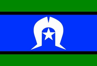Torres-Strait-Insulaner Fahne gedruckt | 90 x 150 cm - Bild 1