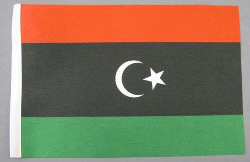 Libyen Tisch-Fahne DeLuxe ohne St&auml;nder | 15.5 x 24 cm - Bild 2