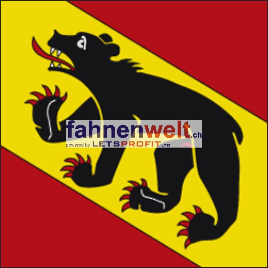Fahne Bezirk Bern (BE) | 30 x 30 cm und Gr&ouml;sser - Bild 1