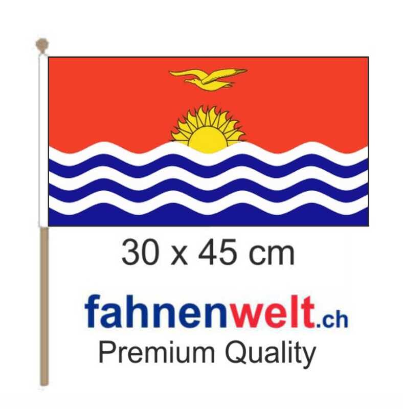 Kiribati Fahne / Flagge am Stab | 30 x 45 cm - Bild 1