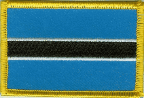 Patch Sticker zum aufb&uuml;geln Botswana | 5.5 x 9 cm - Bild 1