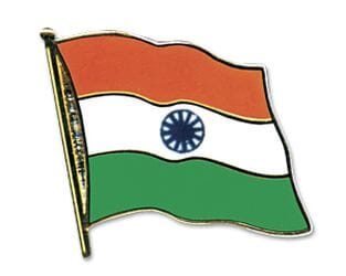 Flaggen Pin Indien geschwungen | ca. 20 mm - Bild 1