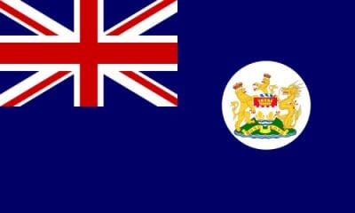 Hong Kong britische Kronkolonie Fahne gedruckt | 60 x 90 cm - Bild 1