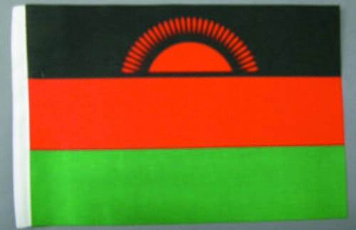 Malawi Tisch-Fahne DeLuxe ohne St&auml;nder | 15.5 x 24 cm - Bild 2