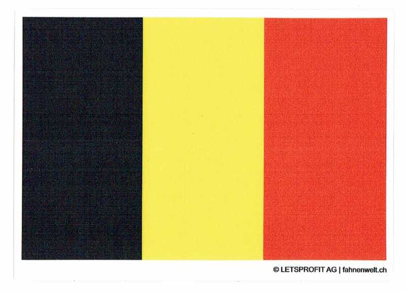 Aufkleber Belgien | 7 x 9.5 cm - Bild 1