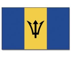 Barbados Hissfahne gedruckt im Querformat | 90 x 150 cm - Bild 1