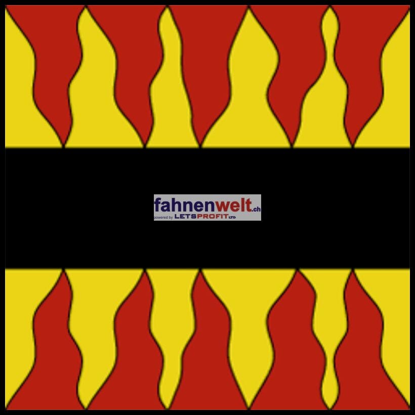 Fahne Gemeinde 2875 Les Enfers (JU) | 30 x 30 cm und Gr&ouml;sser - Bild 1