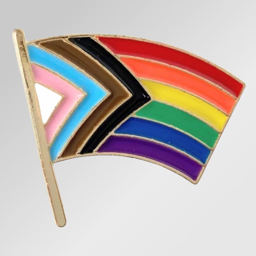 Progress-Pride Pin am Fahnenstab | ca. 29 x 23 mm - Bild 1