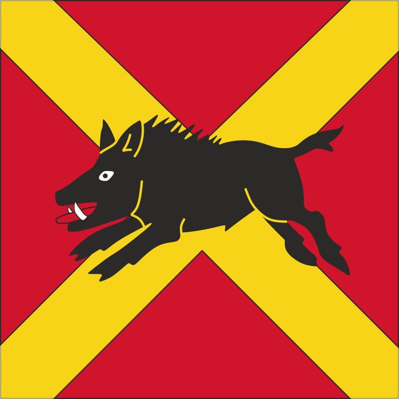 Fahne Gemeinde 1699 Porsel Ehemalige Gemeinde (FR) | 30 x 30 cm und Gr&ouml;sser - Bild 1