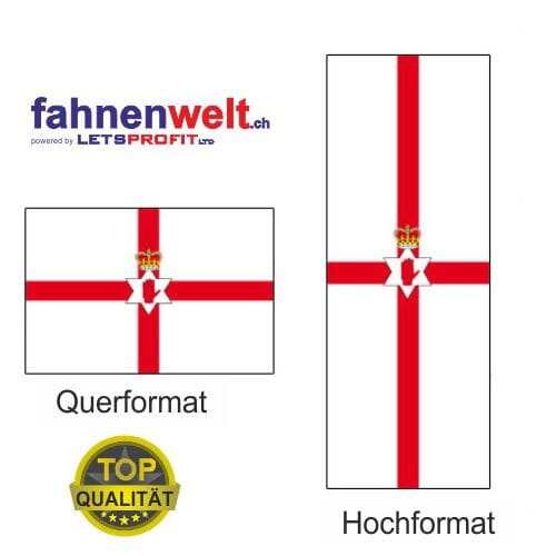 Nordirland Fahne aus Multi-Flag im Hoch- und Querformat | diverse Gr&ouml;ssen - Bild 1