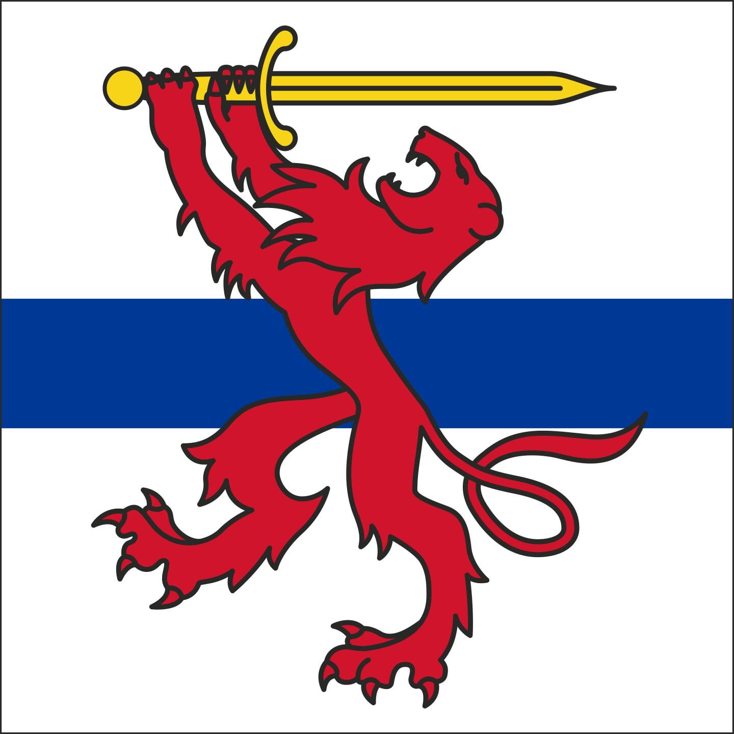 Fahne Gemeinde 6648 Minusio (TI) | 30 x 30 cm und Gr&ouml;sser - Bild 1