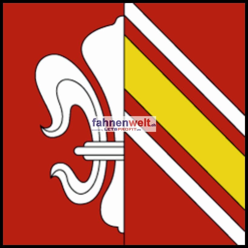 Fahne Gemeinde 1694 Villarsiviriaux Ehemalige Gemeinde (FR) | 30 x 30 cm und Gr&ouml;sser - Bild 1