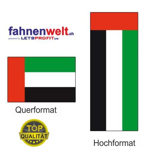Vereinigte Arabische Emirate Fahne aus Multi-Flag im Hoch- und Querformat | diverse Gr&ouml;ssen - Bild 1