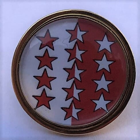 Pin Kanton Wallis rund mit Verschluss | &Oslash; 1.6 cm - Bild 5