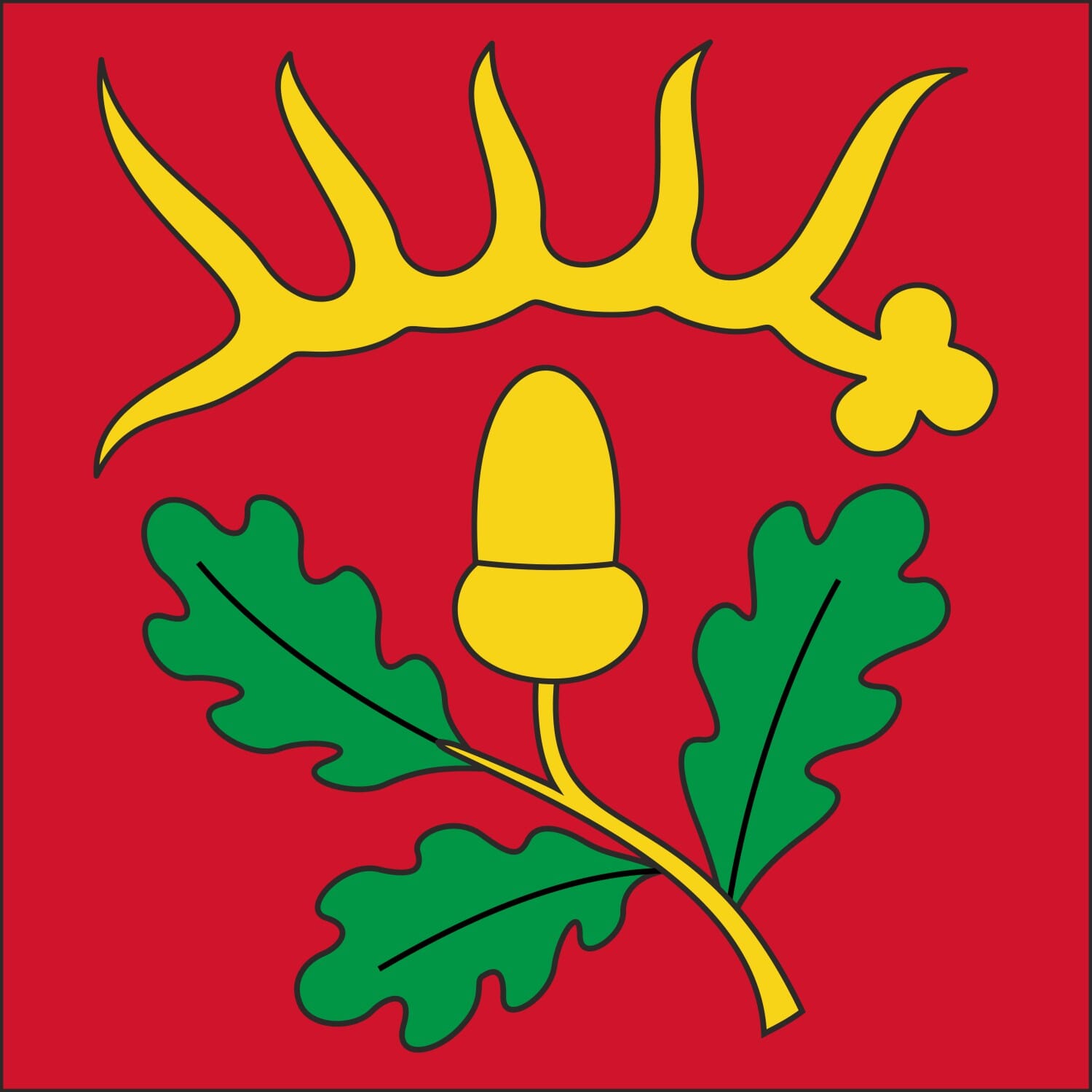 Fahne Gemeinde 8416 Flaach (ZH) | 30 x 30 cm und Gr&ouml;sser - Bild 1