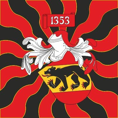 Fahne geflammt Bern BE | 30 x 30 cm - Bild 1
