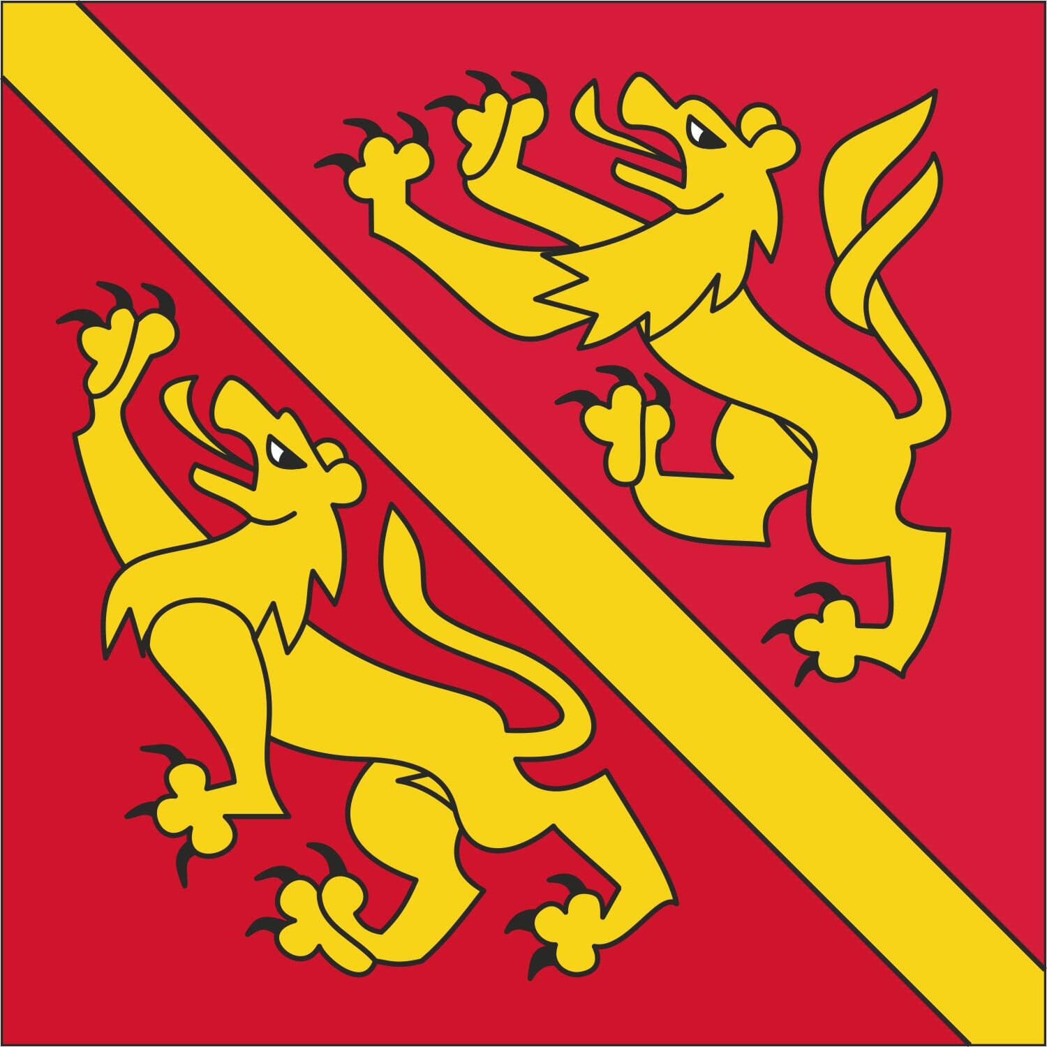 Fahne Gemeinde 3312 Fraubrunnen (BE) | 30 x 30 cm und Gr&ouml;sser - Bild 1