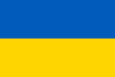 Ukraine Fahne gedruckt | 60 x 90 cm - Bild 1