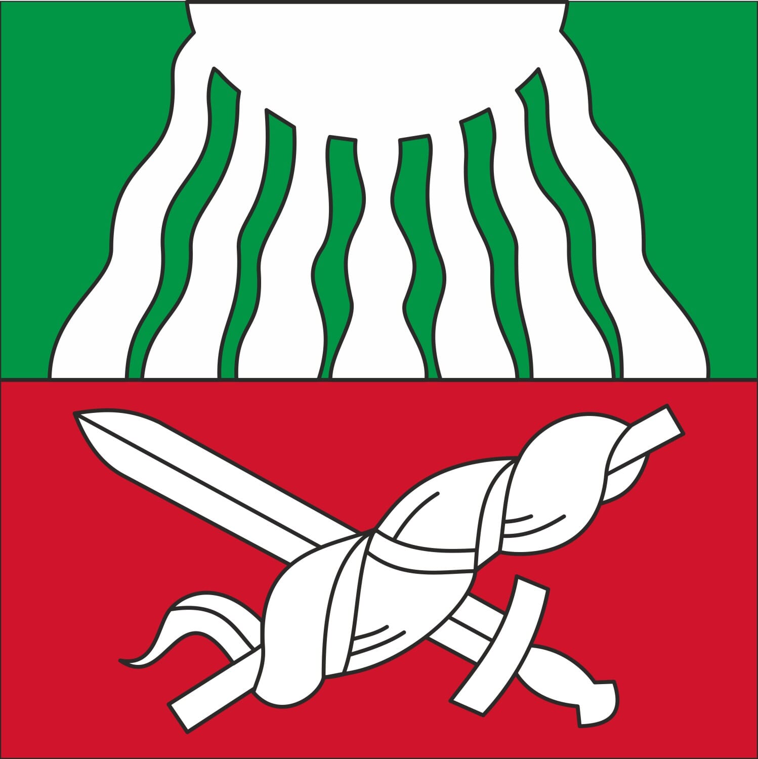 Fahne Gemeinde 3775 Lenk (BE) | 30 x 30 cm und Gr&ouml;sser - Bild 1