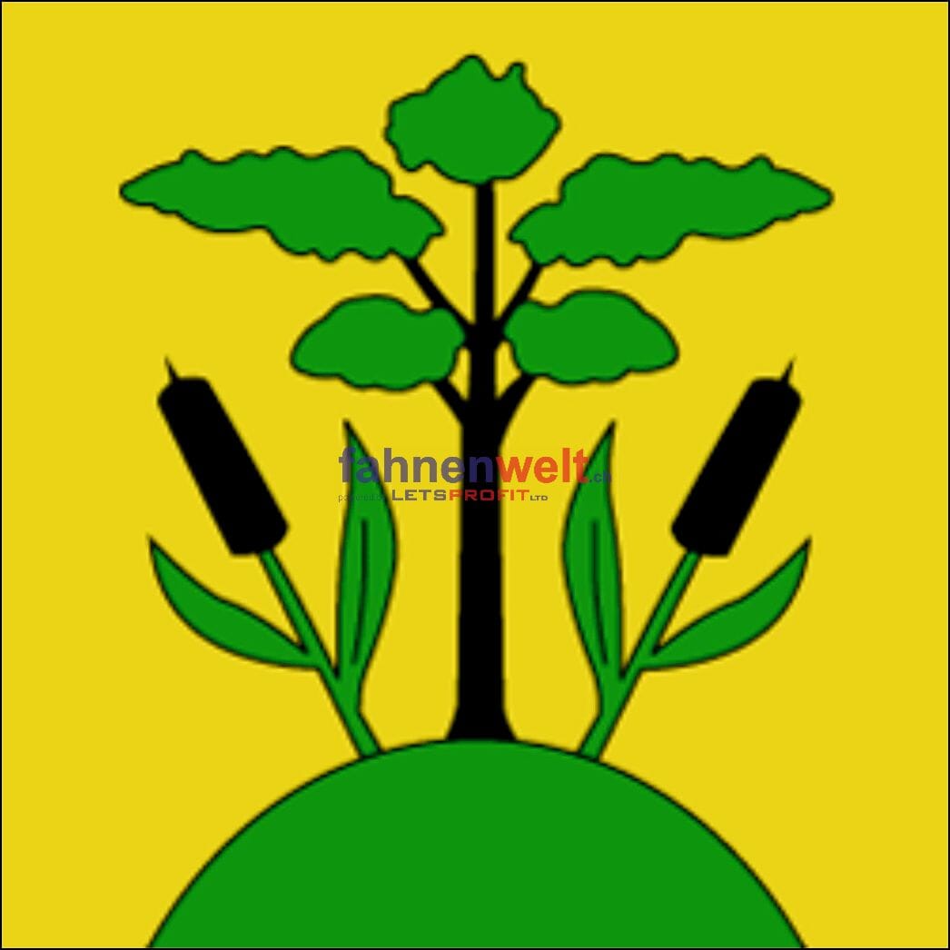 Fahne Gemeinde 6289 M&uuml;swangen Ehemalige Gemeinde (LU) | 30 x 30 cm und Gr&ouml;sser - Bild 1