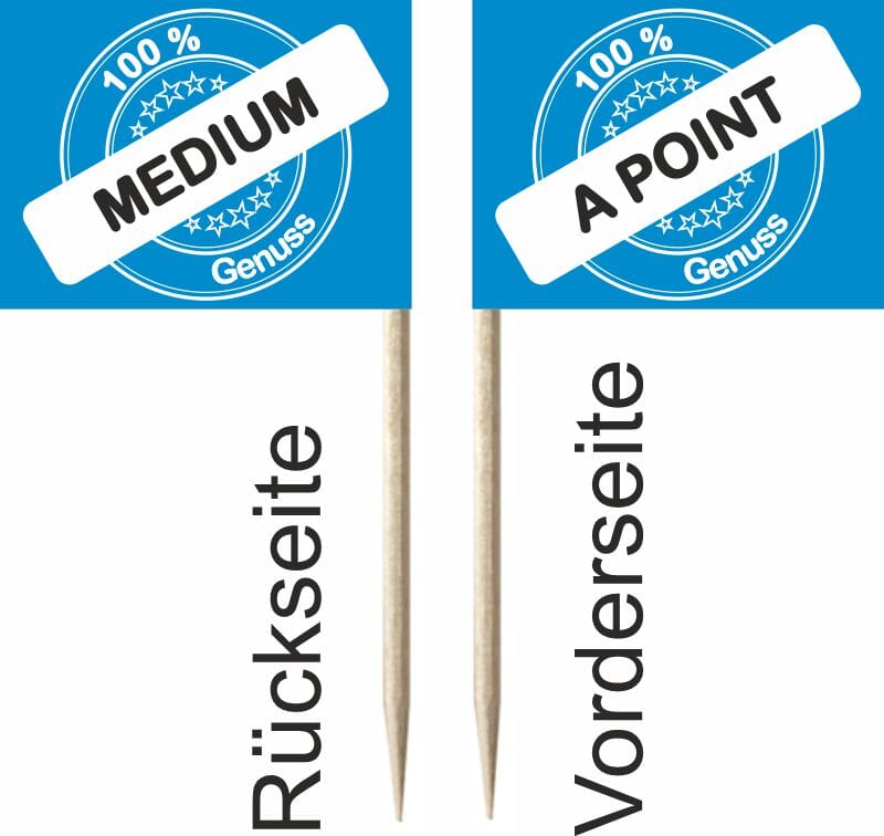 Mini-Fahnen A Point / Medium Pack &agrave; 50 St&uuml;ck | 30 x 40 mm - Bild 2