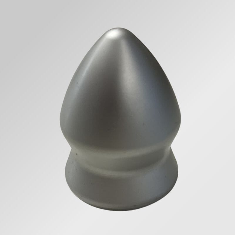 Heraldische Abschlussspitze aus Aluminium H&ouml;he ca. 55 mm Innendurchmesser 28 mm - Bild 2