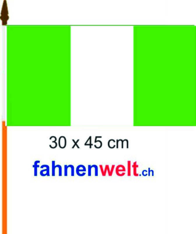 Nigeria Fahne / Flagge am Stab | 30 x 45 cm - Bild 1