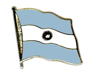 Flaggen Pin Argentinien geschwungen | ca. 20 mm - Bild 1