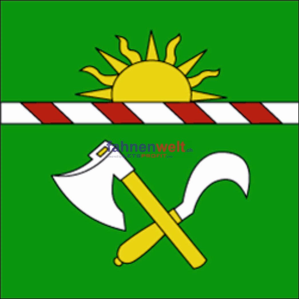 Fahne Gemeinde 6571 Indemini Ehemalige Gemeinde (TI) | 30 x 30 cm und Gr&ouml;sser - Bild 1